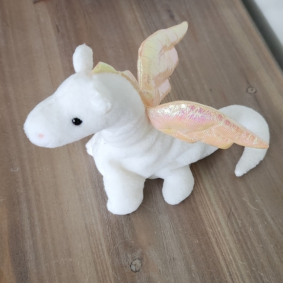 🐉 Ty Beanie Baby “Magic” the White Dragon – 1995 Vintage Plush, No Tags - Picture 5 of 14